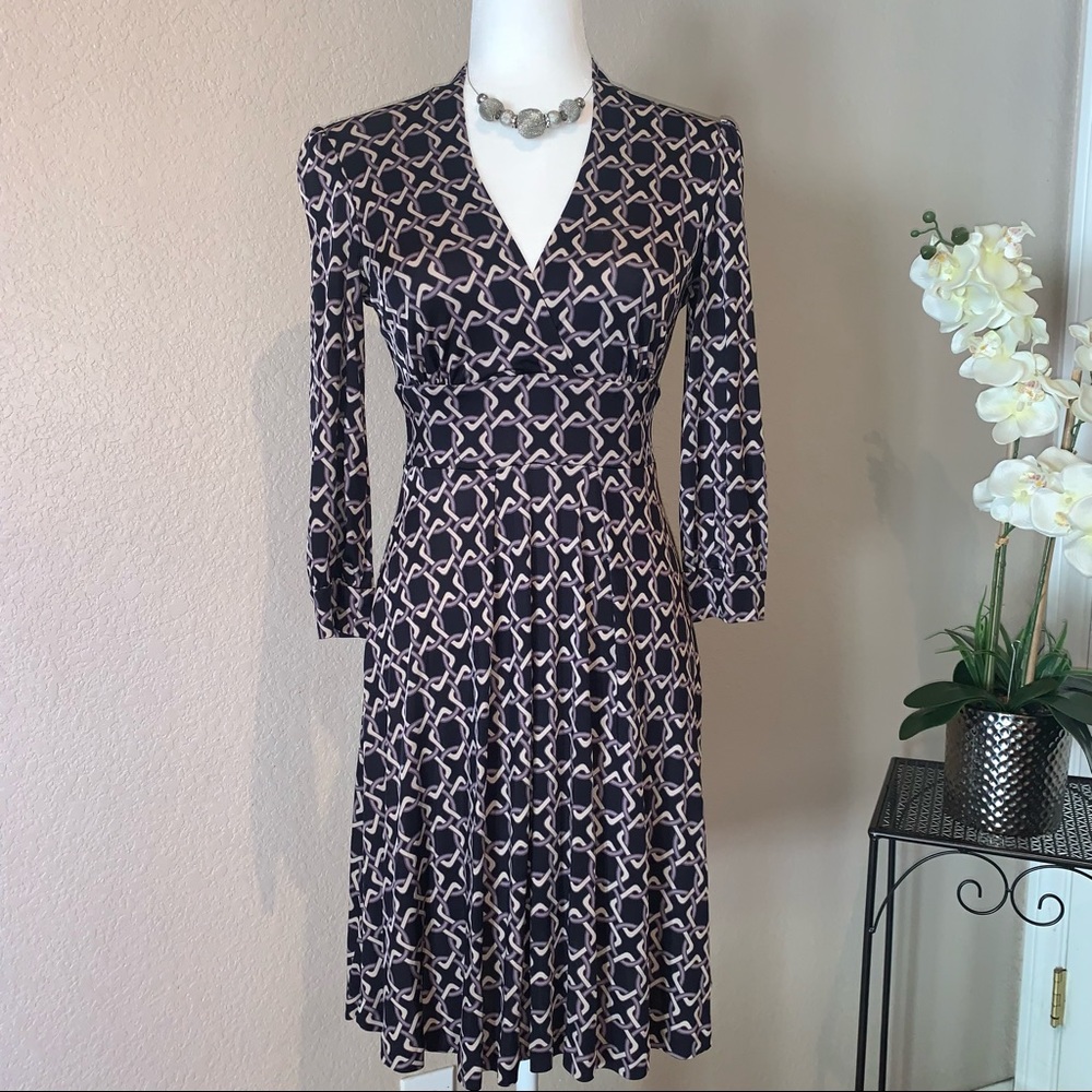 Banana Republic navy blue and gray dress size s
